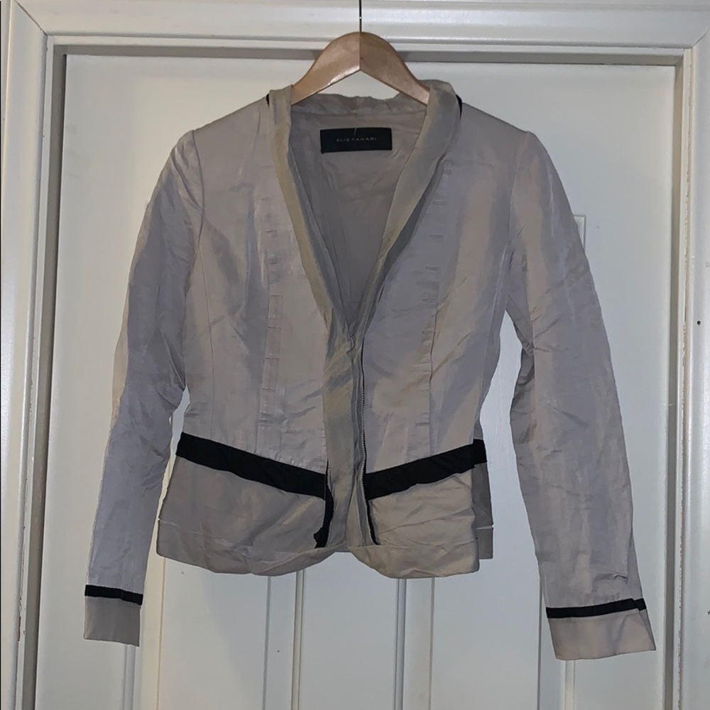 Elie Tahari Linen Blazer